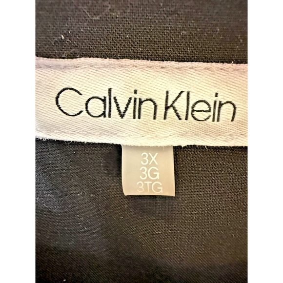Calvin Klein Vintage Jacket Womens 3X Drawstring Waist Gold Buttons Zip Pockets - Picture 8 of 11